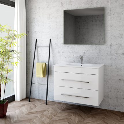 Alternative view of Ikon 800 Wall Hung Unit & Basin​