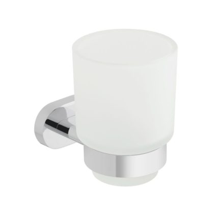 VADO Life Frosted Glass Tumbler & Holder