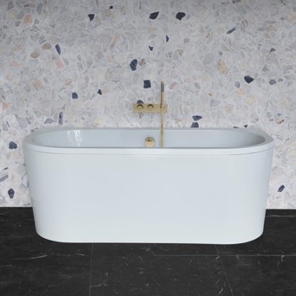 Alternative view of Crosswater SERENE Back to Wall Bath