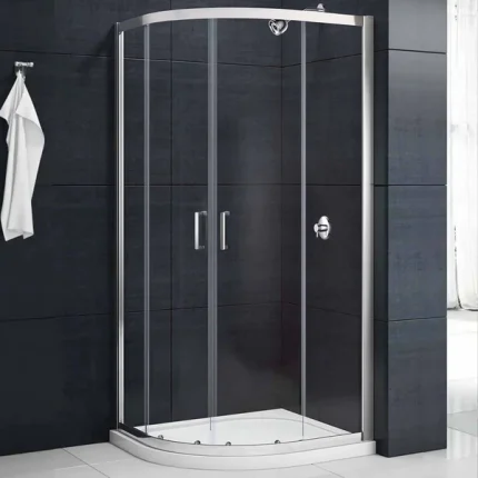 Merlyn Mbox Quadrant Double Sliding Shower Door - Chrome