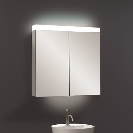 Crosswater Image Illuminated Mirrored Cabinet 705X750mm