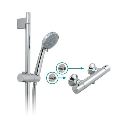 VADO Primabox Celsius Exposed Thermostatic Shower set