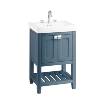 Burlington Riviera 2-Door Floorstanding Vanity Unit with Square Basin