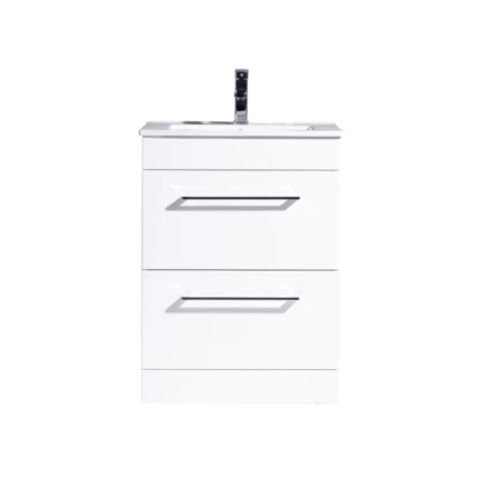 Siren 500 Gloss White Floor Unit & Basin​