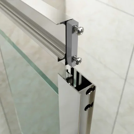 Alternative view of Merlyn MBox Sliding Shower Door In Recess - Brushed Brass