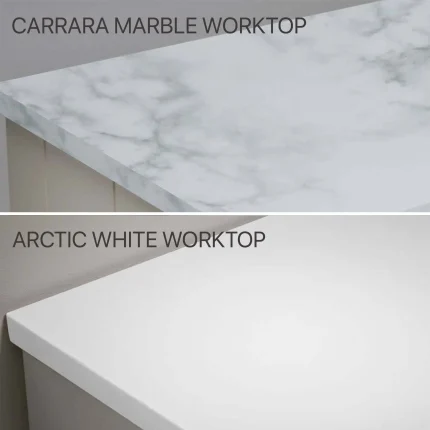 Alternative view of Lansdown 800 Floorstanding Underslung Vanity Unit With Basin and Worktop - Linen White