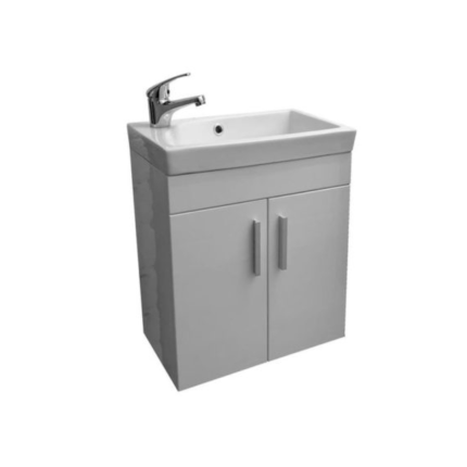 Tidy 460 Gloss White Wall Unit & Basin