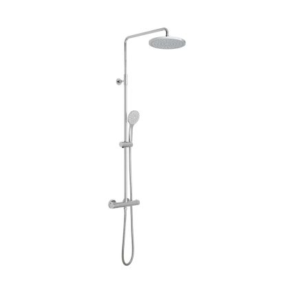 VADO Velo Exposed Adjustable Round Thermostatic Shower Column