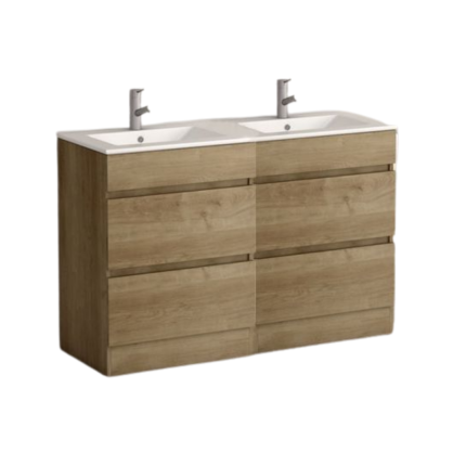 Viena Oak 1200 Double Floor ​Unit & Basin