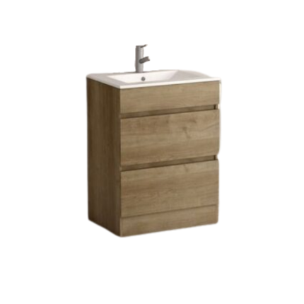 Viena Oak 600 Floor Unit & Basin