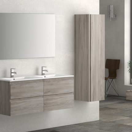 Alternative view of Viena Grey Ash 1200 Double Wall ​Unit & Basin