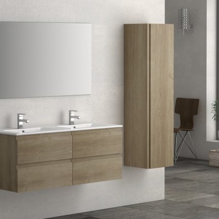 Alternative view of Viena Oak 1200 Double Wall ​Unit & Basin