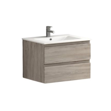 Viena Grey Ash 800 Wall Hung Unit & Basin